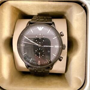 Emporio Armani AR1934 Gianni Chronograph Black Dial Men's Watch
